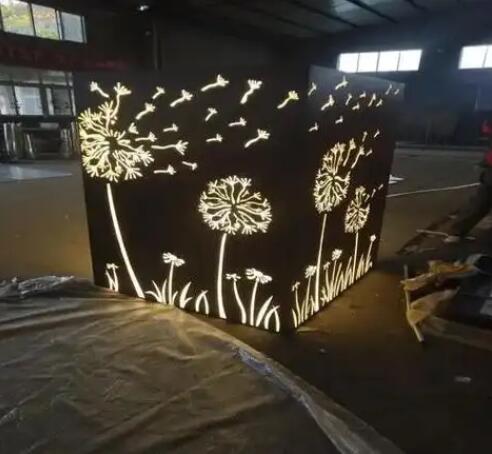门头沟耐候钢灯箱